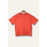 Zeyland Kız Erkek Çocuk Oversıze T-Shirt - Coral - 9 - 10 Yaş