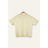 Zeyland Kız Erkek Çocuk Oversıze T-Shirt - Sarı - 3 - 4 Yaş