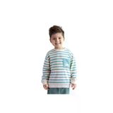 Zeyland QTEAE9AZDL-34 Erkek Çocuk Çizgili Cep Detaylı Sweatshirt - Mint