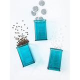 Zeyma Home Akrilik Aquamarin Şeker Kahve Çay Kavanozu 500 ml (Vakum Kapak )