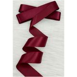 ZEYMERADE 4 Cm Bordo Tek Taraflı Saten Kurdele 9 Metre, Bohça Çeyiz Nişan Takı Özel Gün Hediye Süsleme Düğün Söz Gelin Damat Bride Parti Nikah Sünnet Kına Gecesi İsteme Nedime