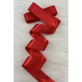 ZEYMERADE 4 Cm Kırmızı Çift Taraflı Saten Kurdele 10 Metre, Bohça Çeyiz Özel Gün Hediye Süsleme Kurdelesi