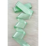 ZEYMERADE 4 Cm Mint Yeşili Çift Taraflı Saten Kurdele 10 Metre, Bohça Çeyiz Özel Gün Hediye Süsleme Kurdelesi