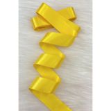 ZEYMERADE 4 Cm Sarı Çift Taraflı Saten Kurdele 10 Metre, Bohça Çeyiz Özel Gün Hediye Süsleme Kurdelesi