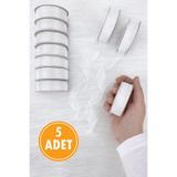 ZEYMERADE 5 Adet Organze Tül Kurdele Beyaz 2 cm 22 mt, Bohça, Nişan, Çeyiz, Hediye, Paketleme, Süsleme, Nikah