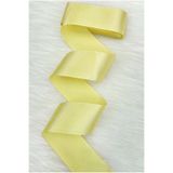 ZEYMERADE 6 Cm Açık Sarı Tek Taraflı Saten Kurdele 10 Metre, Bohça Çeyiz Nişan Takı Özel Gün Hediye Süsleme