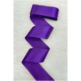 ZEYMERADE 6 Cm Mor Tek Taraflı Saten Kurdele 10 Metre, Bohça Çeyiz Nişan Takı Özel Gün Hediye Süsleme