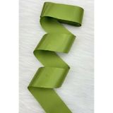 ZEYMERADE 6 Cm Zeytin Yeşili Tek Taraflı Saten Kurdele 10 Mt, Bohça Çeyiz Nişan Takı Özel Gün Hediye Süsleme