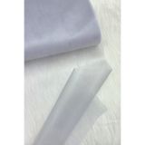 ZEYMERADE Açık Gri Bohça Süsleme Tülü, Nişan Bohça Süsü, Kapı Doğum Günü Parti Süsleme Tülü, 100x300cm