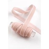 ZEYMERADE Açık Pudra Kadife Kurdele 1cm 5mt, Gelin, Damat, Bohça, Nişan, Çeyiz, Nikah, Hediye, Şeker, Süsleme