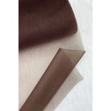 ZEYMERADE Acıkahve Bohça Süsleme Tülü, Nişan Bohça Süsü, Kapı Doğum Günü Parti Süsleme Tülü, 100x300cm