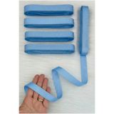 ZEYMERADE Bebe Mavi Grogren Kurdele 2Cm 10Mt, Bohça Çeyiz Düğün Doğum Günü Parti Hediye Paketleme Süsleme
