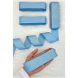 ZEYMERADE Bebe Mavi Grogren Kurdele 4 Cm 10 Mt, Bohça Çeyiz Düğün Nişan Doğum Günü Hediye Paketleme Süsleme