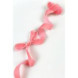 ZEYMERADE Bebe Pembe Kadife Kurdele 2cm 1mt, Gelin, Damat, Bohça, Nişan, Çeyiz, Nikah, Hediye, Şeker, Süsleme
