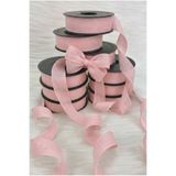 ZEYMERADE Bebe Pembe Keten Nopeli Kurdele 2,5 cm 20 mt, Gelin, Bohça, Nişan, Çeyiz, Hediye, Süsleme, Nikah