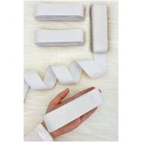 ZEYMERADE Beyaz Grogren Kurdele 4 Cm 10 Mt, Bohça Çeyiz Düğün Nişan Doğum Günü Hediye Paketleme Süsleme