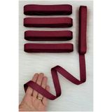 ZEYMERADE Bordo Grogren Kurdele 2 Cm 10 Mt, Bohça Çeyiz Kına Gecesi Düğün Doğum Günü Hediye Paketleme Süsleme
