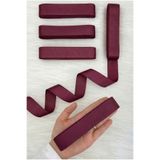 ZEYMERADE Bordo Grogren Kurdele 3 Cm 10 Mt, Bohça Çeyiz Düğün Sünnet Doğum Günü Hediye Paketleme Süsleme