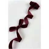 ZEYMERADE Bordo Kadife Kurdele 2cm 1mt, Gelin, Damat, Bohça, Nişan, Çeyiz, Nikah, Hediye, Şeker, Süsleme