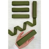 ZEYMERADE Çimen Yeşili Grogren Kurdele 3Cm 10Mt, Bohça Çeyiz Düğün Sünnet Doğum Günü Hediye Paketleme Süsleme