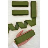 ZEYMERADE Çimen Yeşili Grogren Kurdele 4 Cm 10 Mt, Bohça Çeyiz Düğün Nişan Doğum Günü Hediye Paketleme Süsleme