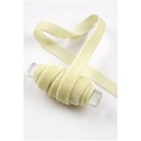 ZEYMERADE Ekru Kadife Kurdele 1cm 5mt, Gelin, Damat, Bohça, Nişan, Çeyiz, Nikah, Hediye, Şeker, Süsleme