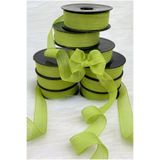 ZEYMERADE Fıstık Yeşili Keten Nopeli Kurdele 2,5 cm 20 mt, Bohça Çeyiz Nişan Takı Özel Gün Hediye Süsleme Düğün Söz Gelin Damat Bride Parti Nikah Sünnet Kına Gecesi İsteme Nedime