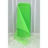 Zeymerade Fosforlu Neon Yeşil Süsleme Tülü, Bohça Çeyiz Gelin Damat Nişan Nikah Konvoy Hediye Süsü, 100x300cm