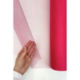 ZEYMERADE Fuşya İran Grek Tül, Nişan Çeyiz Bohça Kapı Doğum Günü Konvoy Parti Dekor Süsleme, 1 Metre (En 70cm)