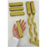 ZEYMERADE Gold Simli Kurdele 3 Cm 10 Metre, Bohça Çeyiz Bride Nişan Doğum Günü Pasta Hediye Süsleme Kurdelesi