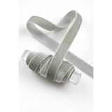 ZEYMERADE Gri Kadife Kurdele 1cm 5mt, Gelin, Damat, Bohça, Nişan, Çeyiz, Nikah, Hediye, Şeker, Süsleme