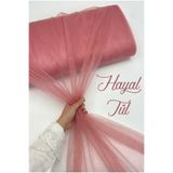 ZEYMERADE Gül Kurusu Hayal Tül, Nişan Çeyiz Bohça Kapı Doğum Günü Parti Süsleme, Gelin Abiye Türban 100x300cm