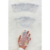 ZEYMERADE Gümüş Puantiyeli Kına Çerez Nişan Hediye Kesesi 50 Adet Ölçü 12x15cm, Nikah Düğün Mevlüt Sünnet