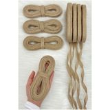 ZEYMERADE Jüt Hasır Kurdele 1.5 cm 10 mt, Gelin, Bohça, Nişan, Çeyiz, Hediye, Paketleme, Süsleme, Nikah