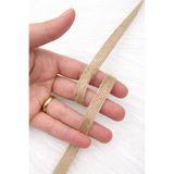 ZEYMERADE Jüt Hasır Kurdele 1 cm 10 mt, Gelin, Bohça, Nişan, Çeyiz, Hediye, Paketleme, Süsleme, Nikah