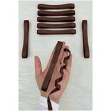 ZEYMERADE Kahverengi Grogren Kurdele 1 Cm 10 Metre, Bohça Çeyiz Nikah Nişan Özel Gün Hediye Paketleme Süsleme