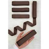 ZEYMERADE Kahverengi Grogren Kurdele 3 Cm 10 Mt, Bohça Çeyiz Düğün Sünnet Doğum Günü Hediye Paketleme Süsleme