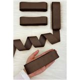 ZEYMERADE Kahverengi Grogren Kurdele 4Cm 10Mt, Bohça Çeyiz Düğün Nişan Doğum Günü Hediye Paketleme Süsleme