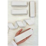 ZEYMERADE Kırık Beyaz Grogren Kurdele 4 Cm 10 Mt, Bohça Çeyiz Düğün Nişan Doğum Günü Hediye Paketleme Süsleme