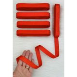 ZEYMERADE Kırmızı Grogren Kurdele 2 Cm 10 Mt, Bohça Çeyiz Düğün Doğum Günü Hediye Paketleme Süsleme Kurdelesi