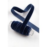 ZEYMERADE Koyu Lacivert Kadife Kurdele 1cm 5mt, Gelin, Bohça, Nişan, Çeyiz, Nikah, Hediye, Şeker, Süsleme