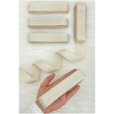 ZEYMERADE Krem Grogren Kurdele 3 Cm 10 Mt, Bohça Çeyiz Düğün Sünnet Doğum Günü Hediye Paketleme Süsleme