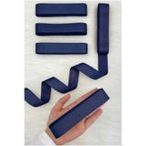 ZEYMERADE Lacivert Grogren Kurdele 3 Cm 10 Mt, Bohça Çeyiz Düğün Sünnet Doğum Günü Hediye Paketleme Süsleme