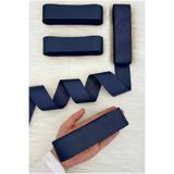 ZEYMERADE Lacivert Grogren Kurdele 4 Cm 10 Mt, Bohça Çeyiz Düğün Nişan Doğum Günü Hediye Paketleme Süsleme