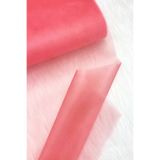 ZEYMERADE Mercan Bohça Süsleme Tülü, Nişan Bohça Süsü, Kapı Doğum Günü Parti Süsleme Tülü, 100x300cm
