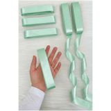 ZEYMERADE Mint Yeşili Saten Kurdele 3cm 10mt, Bohça Çeyiz Nikah Kına Sünnet Doğum Günü Parti Hediye Süsleme