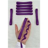 ZEYMERADE Mor Grogren Kurdele 1 Cm 10 Metre, Bohça Çeyiz Özel Gün Hediye Paketleme Süsleme Kurdelesi
