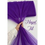 ZEYMERADE Mor Hayal Tül, Nişan Çeyiz Bohça Kapı Doğum Günü Parti Süsleme, Gelin Abiye Türban 100x300cm