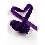 ZEYMERADE Mor Kadife Kurdele 1cm 5mt, Gelin, Bohça, Nişan, Çeyiz, Nikah, Hediye, Şeker, Süsleme