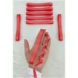 ZEYMERADE Nar Çiçeği Grogren Kurdele 1 Cm 10 Metre, Bohça Çeyiz Nikah Nişan Özel Gün Hediye Paketleme Süsleme